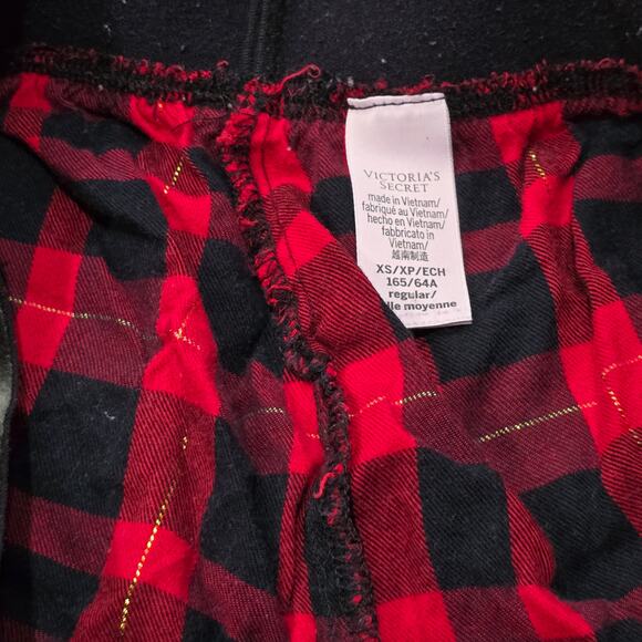 Victoria's Secret Red & Black Plaid Pajama Pants w. Pockets - Picture 5 of 8